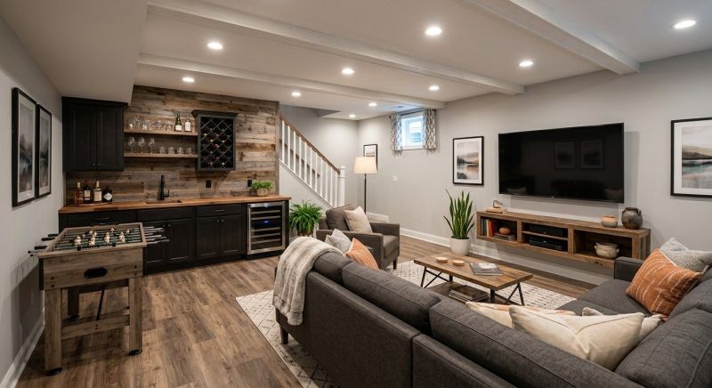 Basement Remodeling project example